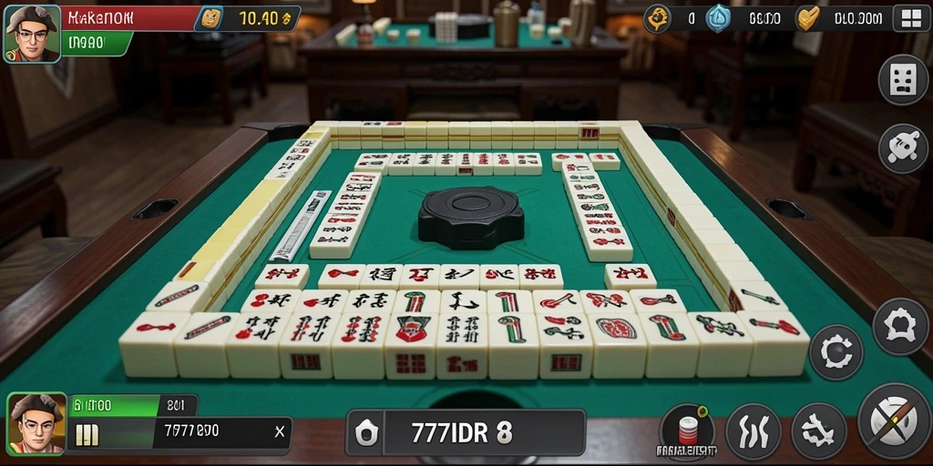 Tampilan gameplay menantang di 777IDR dengan berbagai level Mahjong.