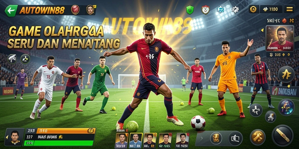 Tangkapan layar gameplay AUTOWIN88 menampilkan aksi intens dalam olahraga.