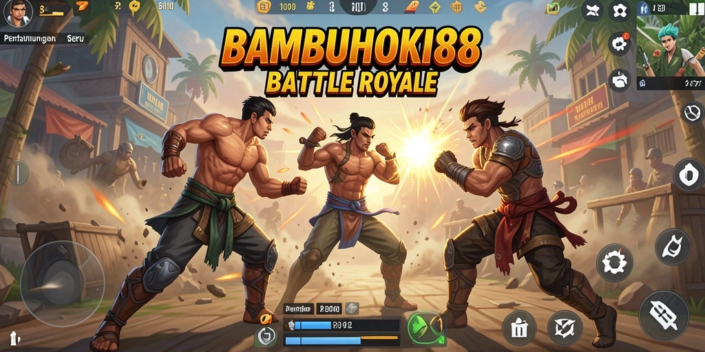 Tangkapan layar gameplay menampilkan aksi mendebarkan dalam pertarungan Battle Royale.