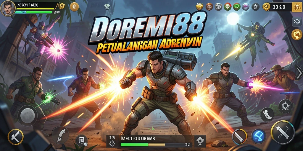 Screenshot gameplay DOREMI88 menunjukkan aksi seru dan dinamis.