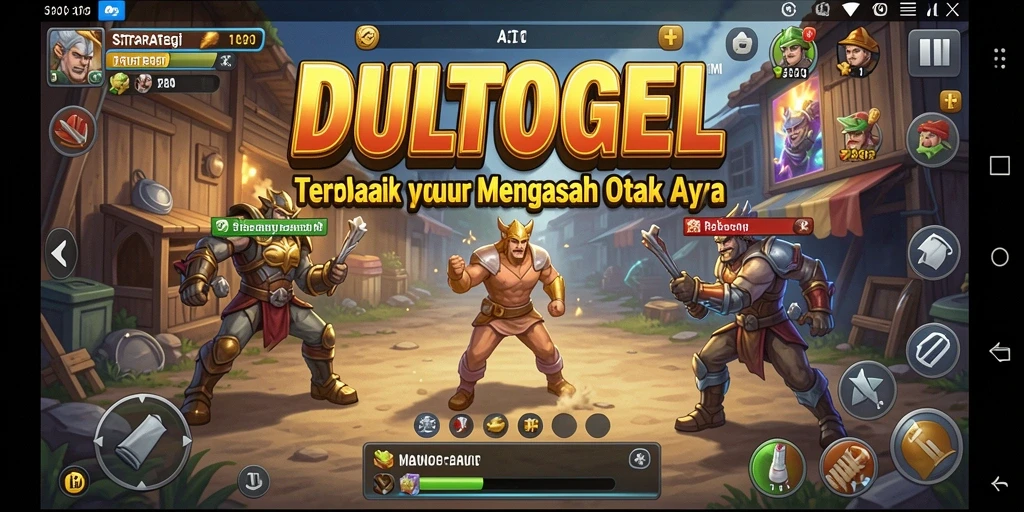 Tampilan gameplay DULTOGEL yang mendebarkan dan strategis.