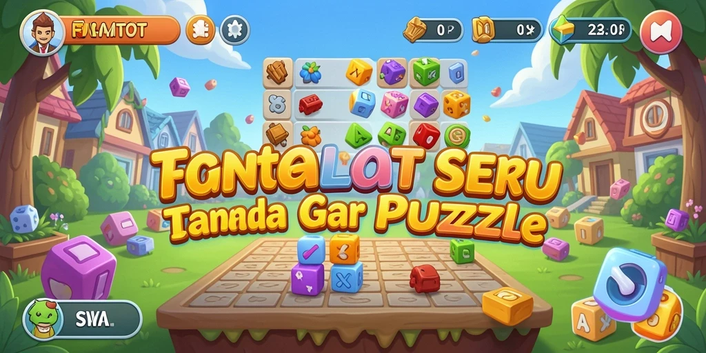 Tampilan gameplay FOMOTOTO yang penuh tantangan puzzle.