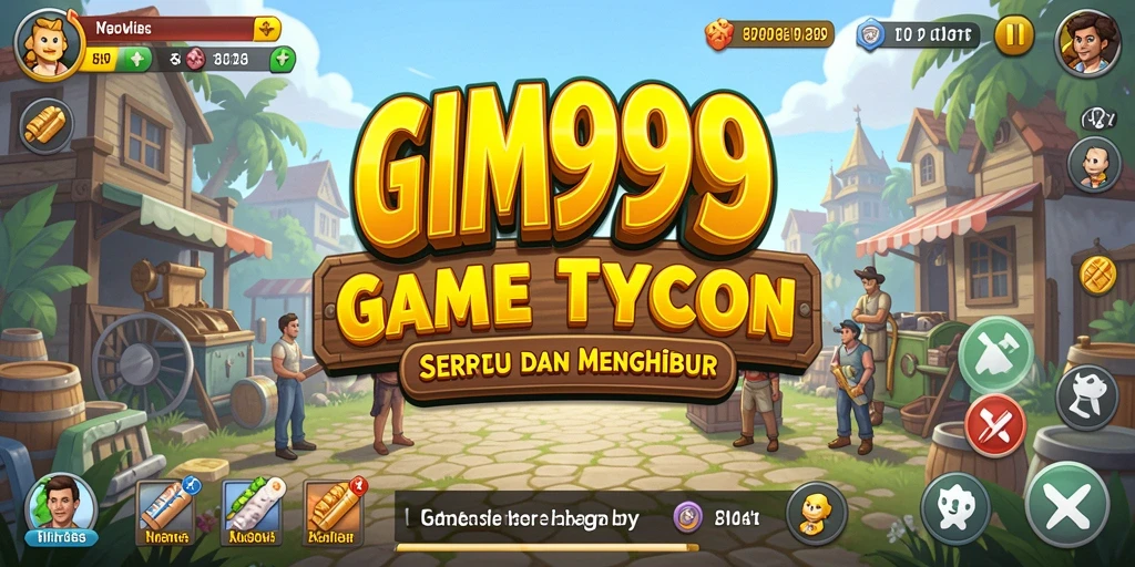 Tampilan gameplay GIM999 yang menarik dalam dunia Tycoon.