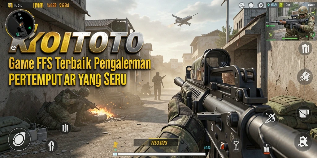 Tampilan gameplay KOITOTO yang mendebarkan dan intens di pertempuran FPS.
