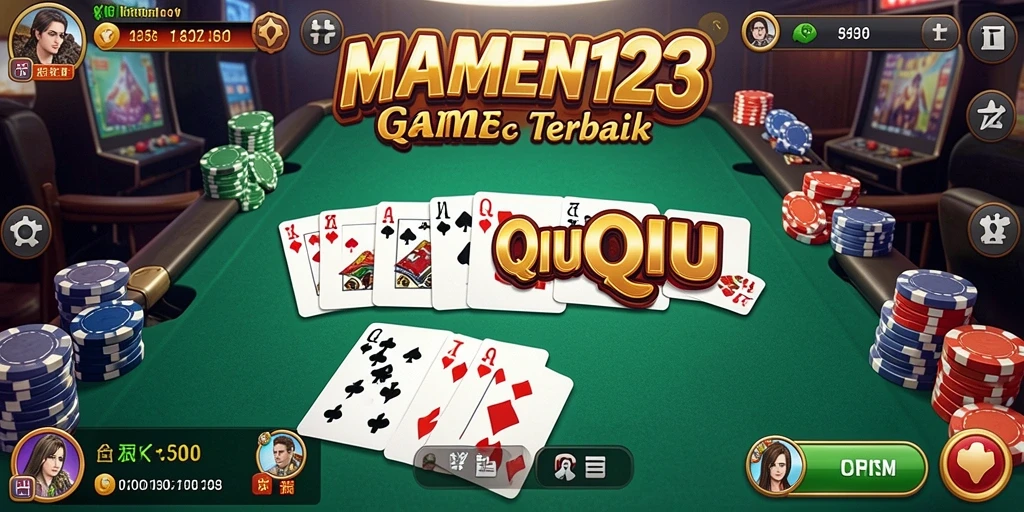 Tampilan gameplay seru dari MAMEN123 saat bermain QiuQiu.