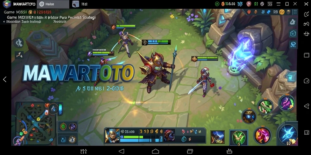 Screenshot gameplay MOBA yang mendebarkan di MAWARTOTO.