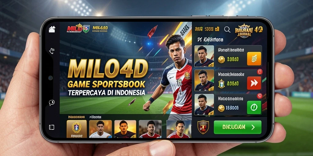 Tampilan gameplay menarik dari aplikasi Sportsbook MILO4D.
