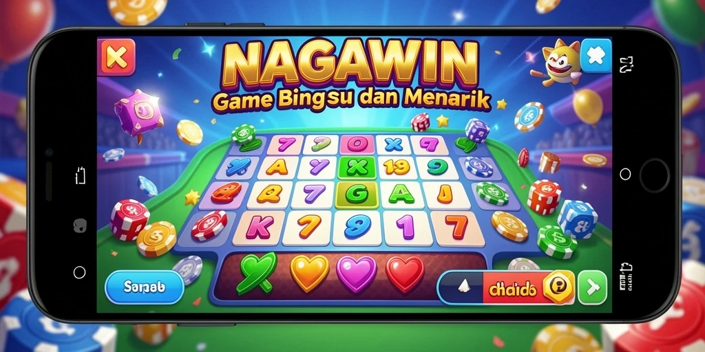 Gameplay NAGAWIN yang seru dan interaktif di Bingo.