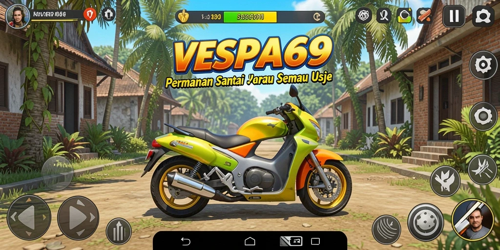 Screenshot gameplay VESPA69 dengan aksi permainan yang seru dan menarik.