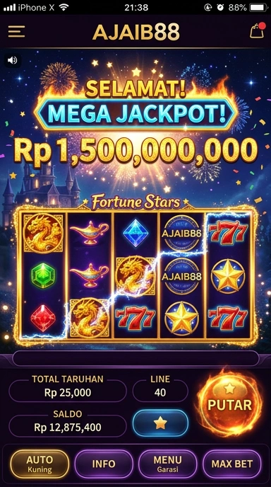 Tampilan beranda pusat unduh APK ajaib88 yang menarik dan informatif.